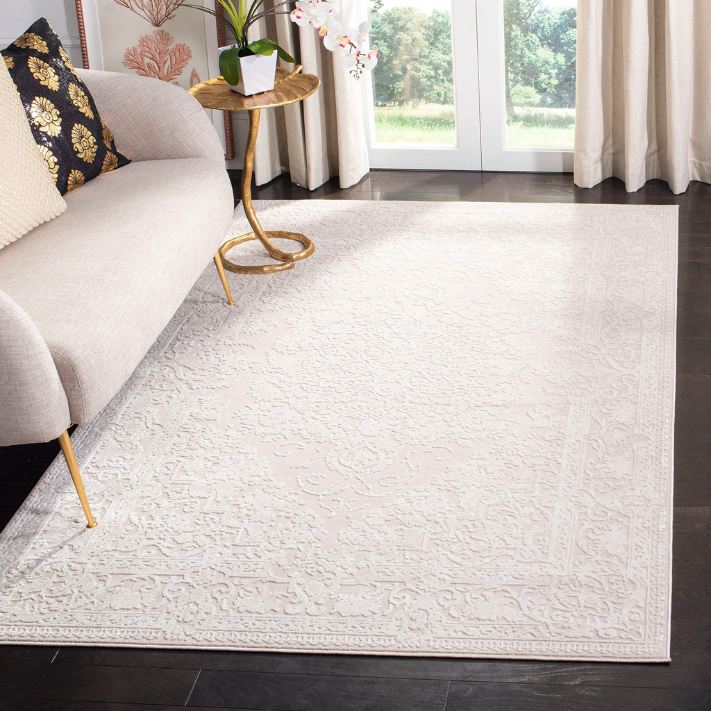 Safavieh Reflection Collection Runner Rug - 2'3'' X 6', Dark Grey & Cream, Vintage Distressed Design, Non-Shedding & Easy Care,