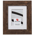 Craig Frames American Barn, 16 x 20 Inch Faux Barnwood Picture Frame Matted to Display a 11 x 14 Inch Photo, Brown