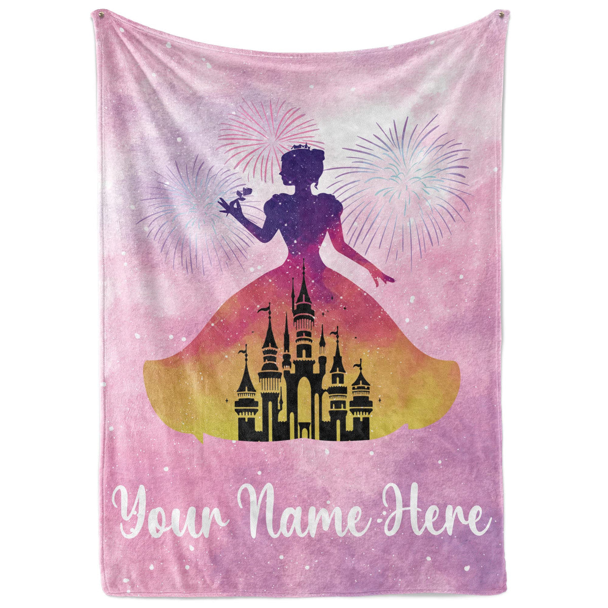 Personalized Name Blankets | Custom Princess Throw | Room Decor | Customized Throw | Baby Girl Blanket | Gifts For Girls Room |