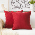 Home Brilliant Pillow Covers 26X26 Set Of 2 Burlap Linen Decorative Euro Shams For Square Pillows Throw Pillow Covers For Couch