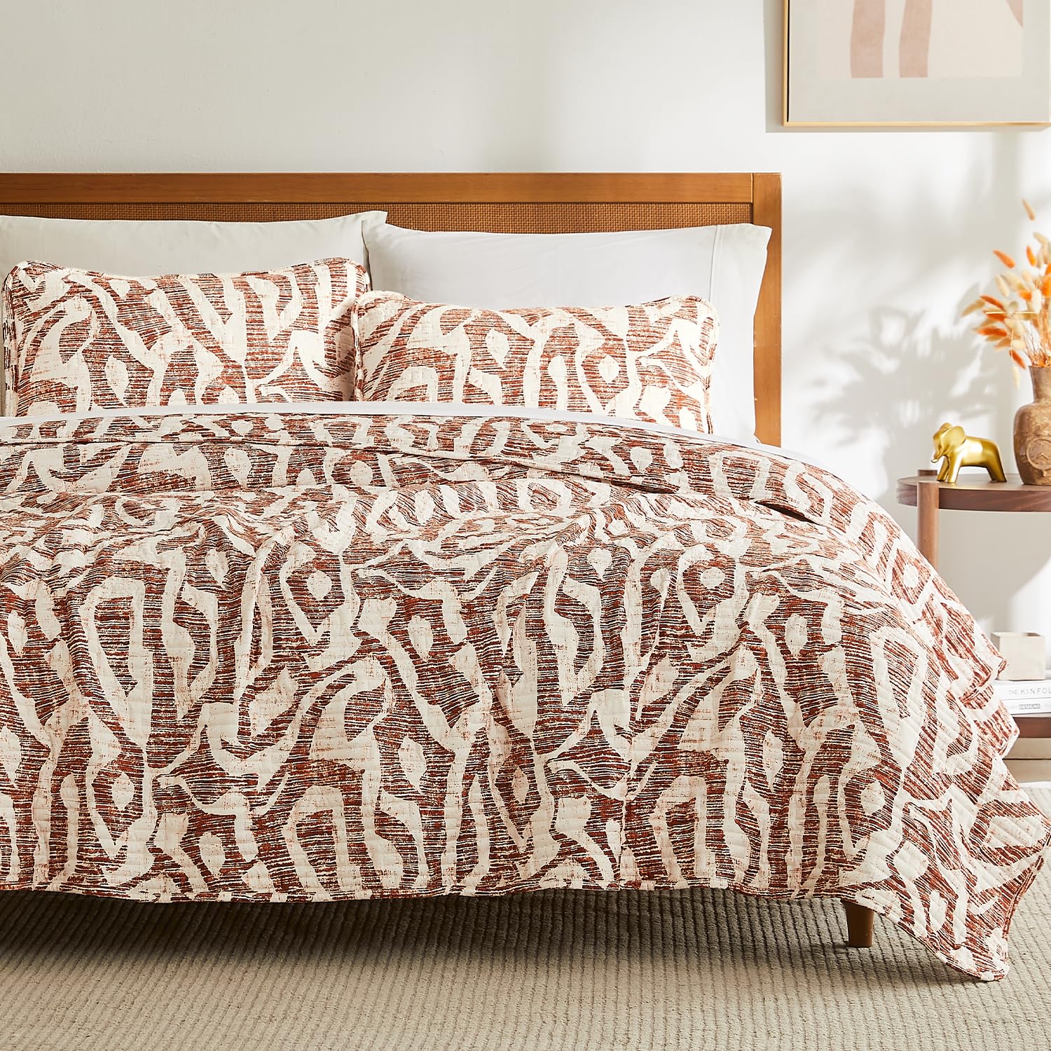 Southshore Fine Living, Inc. Khari Oversized King Quilt Bedding Set, 3-Piece With King/Cal King Size Quilt And 2 Matching Shams,