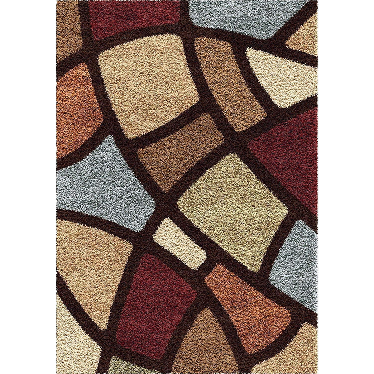 Orian Rugs Impressions Shag Circle Bloom Area Rug, 7'10&quot; X 10'10&quot;, Multicolor