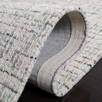Safavieh Abstract Collection Runner Rug - 2'3'' X 6', Grey & Ivory, Handmade Wool, Ideal For High Traffic Areas In Living Room,