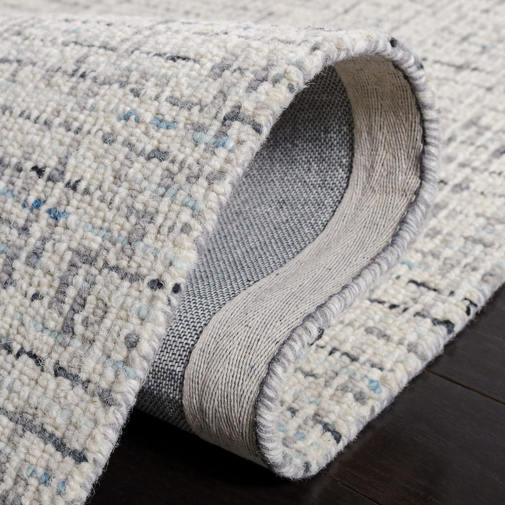 Safavieh Abstract Collection Accent Rug - 4' X 6', Grey & Ivory, Handmade Wool, Ideal For High Traffic Areas In Entryway, Living