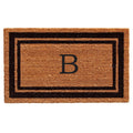 Calloway Mills 152961830B Black Border 18' X 30' Monogram Doormat, (Letter B)
