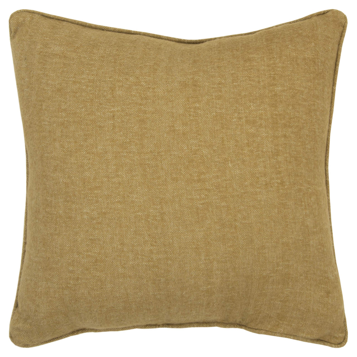 Rizzy Home Gold Solid Welted Decorative Pillow