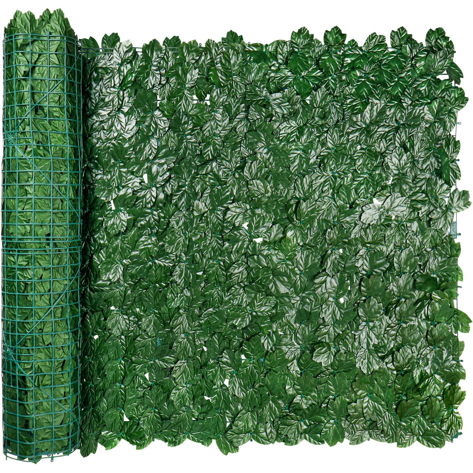 Icover Artificial Ivy Privacy Fence Screen, 39X98In Strengthened Joint Prevent Leaves Falling Off, Faux Hedge Panels Greenery Vi
