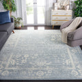 SAFAVIEH Adirondack Collection Area Rug - 9 x 12, Slate & Ivory, Oriental Distressed Design, Non-Shedding & Easy Care, Ideal f