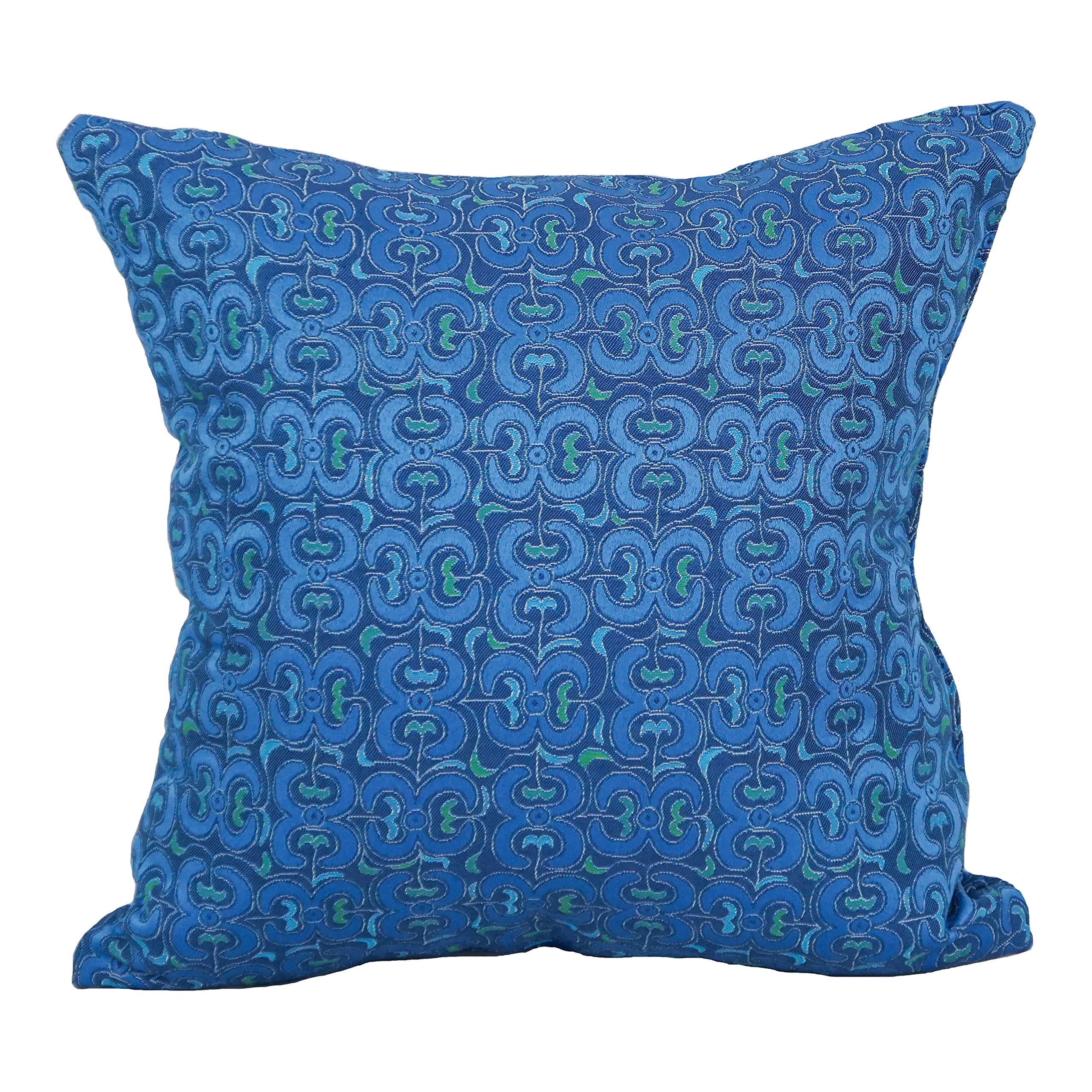 Blazing Needles Square Jacquard Throw Pillows, 17", Mahlika Caspia 4 Count