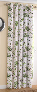 AIRWILL Cotton Olive Leaf Designed Blackout and Room Darkening 7ft Door Curtains Pack of 1 pc. (Floral  Green)