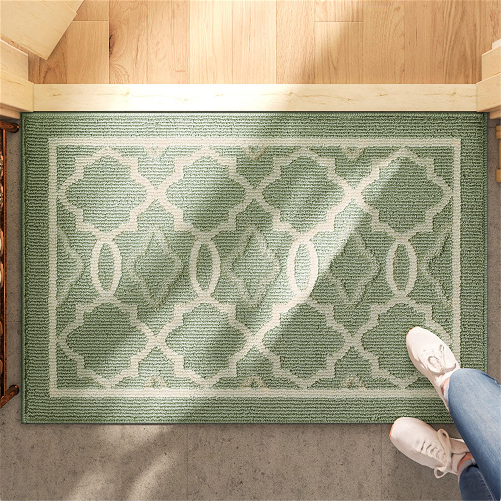 Thrilrug Indoor Fall Doormat 36'X24',Durable Welcome Mat Low Profile Floor Mat Absorbent Front Back Door Mat Outdoor Non Slip