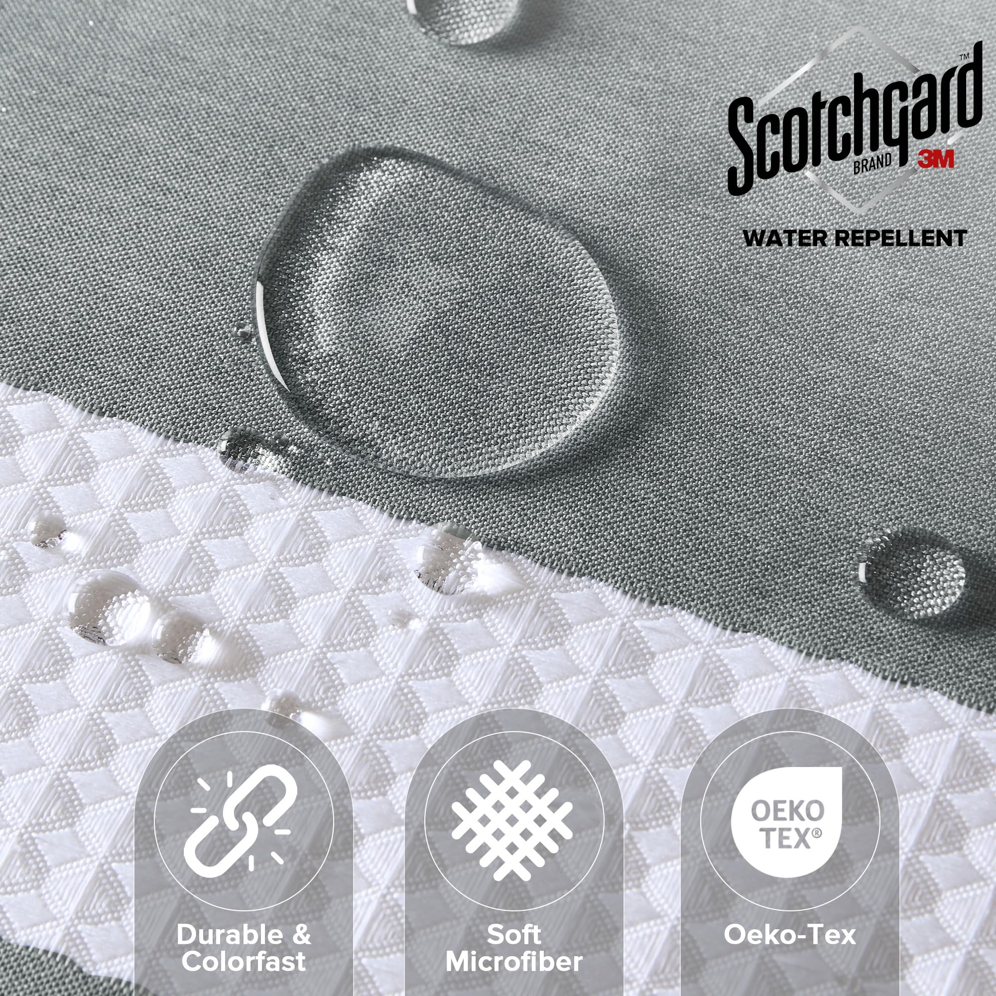 Madison Park Spa Waffle Shower Curtain Pieced Fabric Extra Long Premium Spa Quality Modern Shower Curtains For Bathroom, Tall 72X84, Charcoal