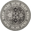 SAFAVIEH Vintage Hamadan Collection 67 Round Grey/Black VTH214K Oriental Traditional Persian Non-Shedding Dining Room Entryway 