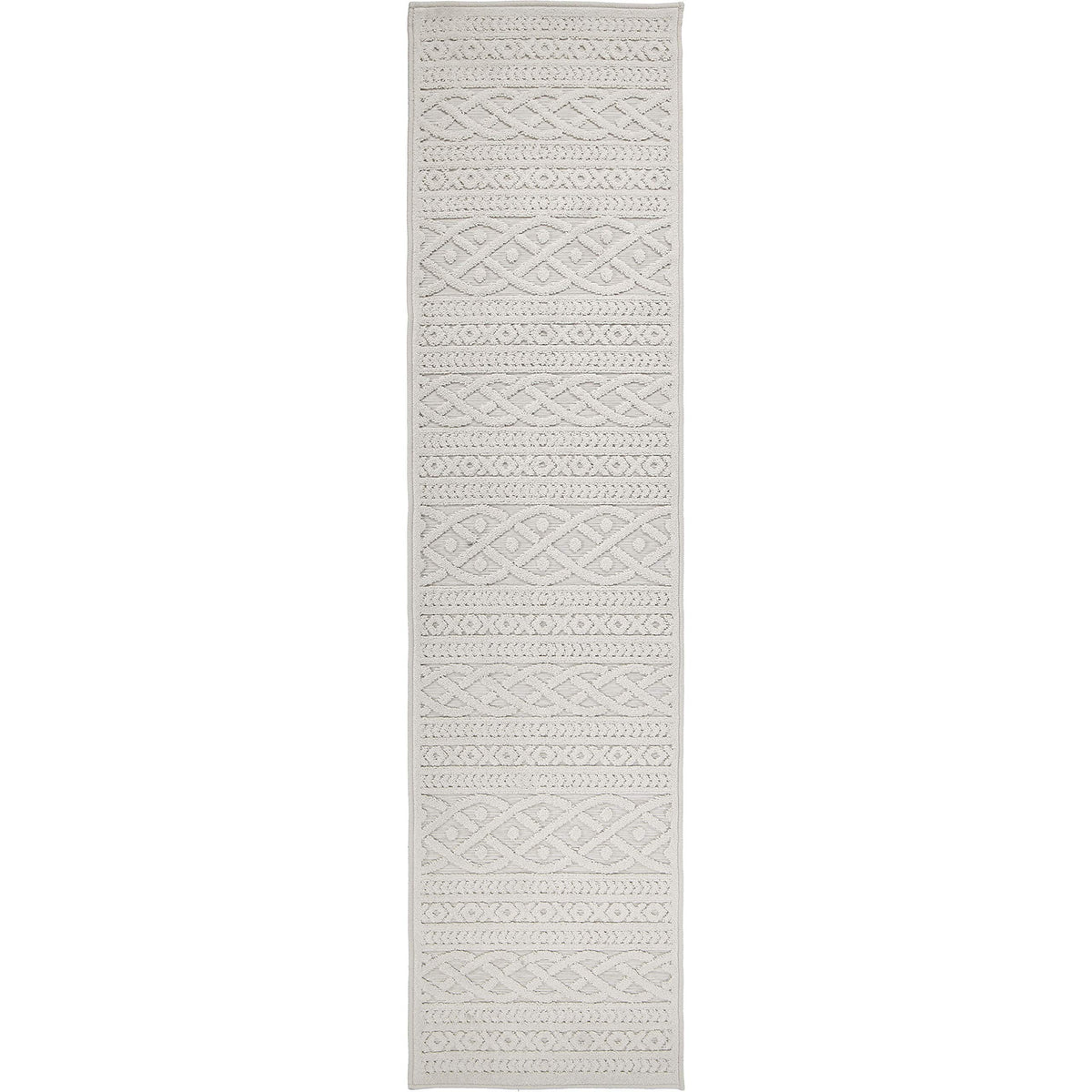 Orian Rugs Boucle Collection 403848 Indoor/Outdoor High-Low Jenna Area Rug 5'2&quot; X 7'6&quot;, Natural Ivory, 5 Ft 2 In X 7 Ft 6