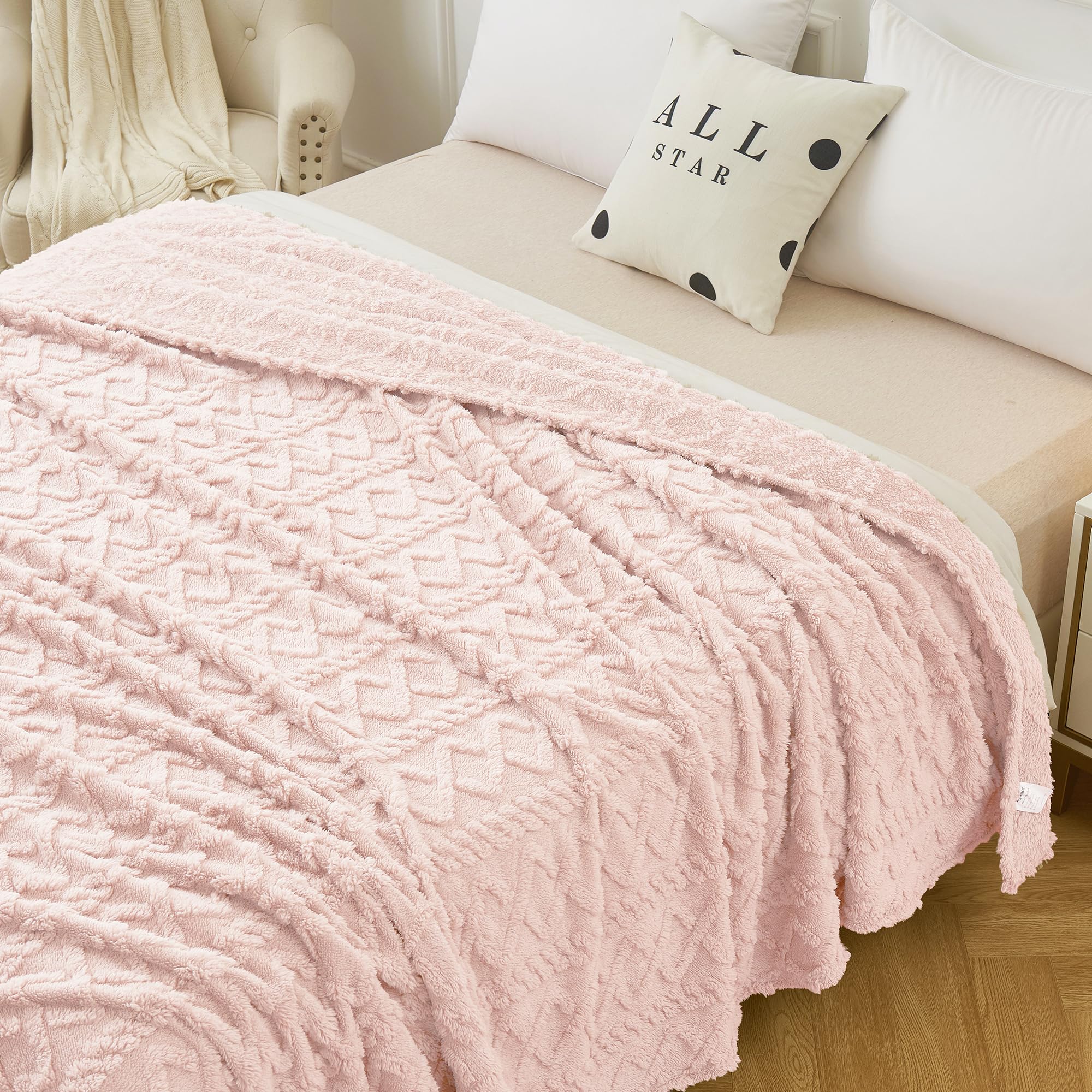 Aganear Fleece Blanket Queen Size - Plush Fuzzy Cozy Sof Blanket For Couch, Sofa, Bed, Office, Decorative Present For All Season