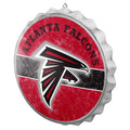 FOCO Atlanta Falcons NFL Metal Distressed Bottlecap Sign, Team Color, One Size (SGNNFMDISBTCPAF)
