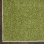 Nourison Essentials Solid Indoor/Outdoor Green 2'2' X 14 Area Rug, Easy Cleaning, Non Shedding, Bed Room, Living Room, Dining Room, Deck, Patio, Backyard (2X14)
