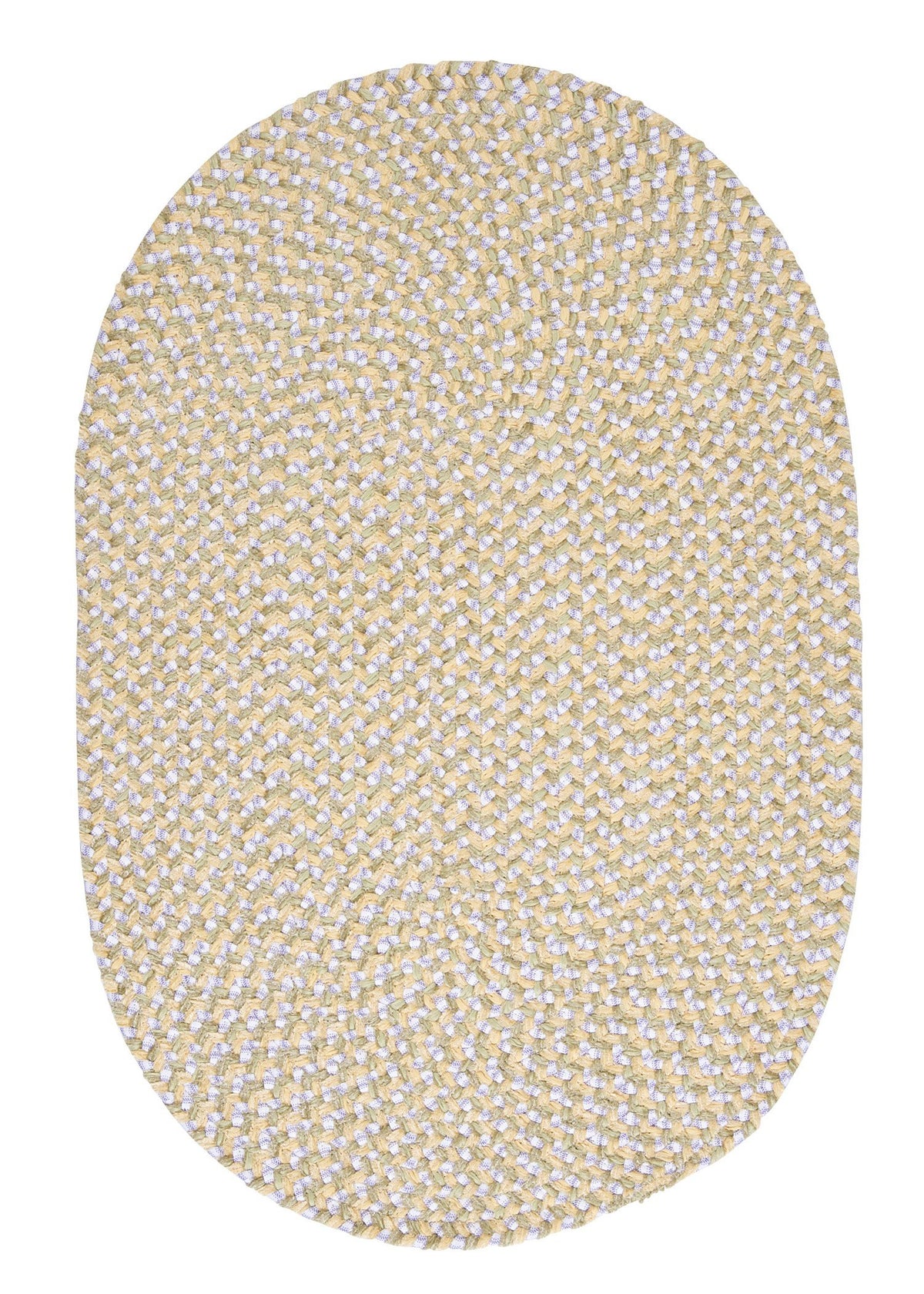 Confetti Oval Area Rug, 8 By 11-Feet, Daisy