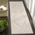 SAFAVIEH Reflection Collection Runner Rug - 2'3'' x 14', Beige & Cream, Vintage Distressed Design, Non-Shedding & Easy Care, Ide