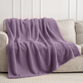 Purple 300Gsm Fleece Throw Blanket For Couch Sofa Bed, 60X80 Soft Cozy Flannel Blankets, Lightweight Fuzzy Fluffy Throws For Wom