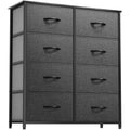 DWVO Dresser for Bedroom, Fabric Dresser with 8 Drawers, Chest of Drawers for Closet, Living Room