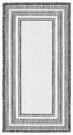 Safavieh Courtyard Collection 2'7' X 5' Ivory / Black Cy8475 Indoor/ Outdoor Waterproof Easy Cleaning Patio Backyard Mudroom Ar