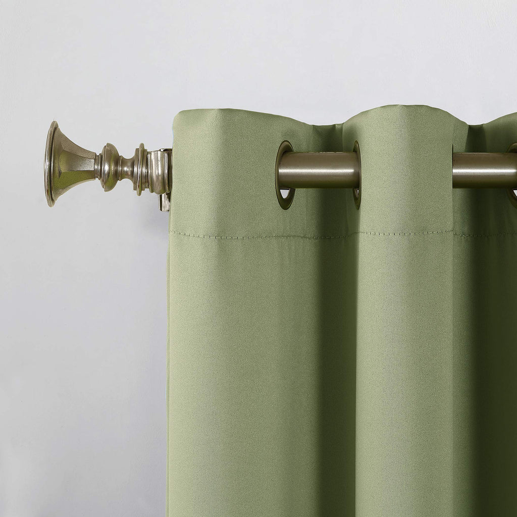 Sun Zero - 53408 Becca Energy Efficient Grommet Curtain Panel, 40'' X 84'', Sage Green