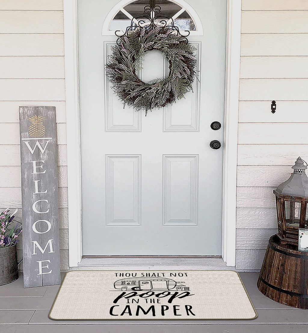 M-Qizi Welcome Rv Door Mat - Best Gifts For Rv Owners, 30'X17' Camper Door Mat, Rv Decorations For Inside Camper, Rv Mat, Camp