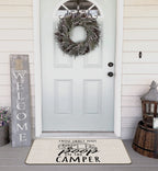 M-Qizi Welcome Rv Door Mat - Best Gifts For Rv Owners, 30'X17' Camper Door Mat, Rv Decorations For Inside Camper, Rv Mat, Camp