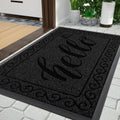 Yimobra Hello Door Mat, Outdoor Welcome Front Door Mats For Outside Entrance, Heavy Duty Non Slip Floor Matt For Home Entry, Stu