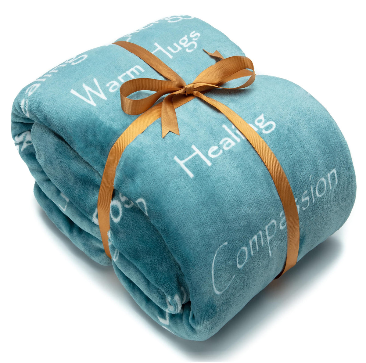 Chanasya Premium Sympathy Warm Hugs Gift Throw Blanket - Sympathy Cancer Chemo Survivor Get Well Caring Gifts - Comfort Gift Bla