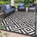 Genimo Outdoor Rug For Patio Clearance,6 'X9 ' Waterproof Mat,Reversible Plastic Camping Rugs,Rv,Deck,Porch,Camper,Balcony,Backy