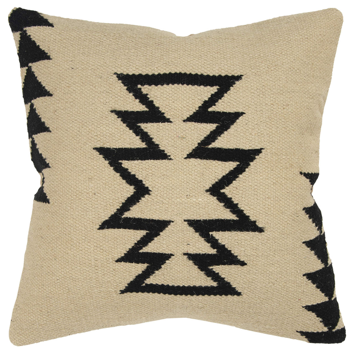 Rizzy Home | T05815 | 18&quot;x18&quot; Black/White/Neutral Decorative Pillow | Cover Only