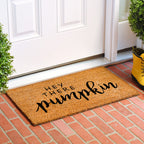 Calloway Mills Hey There Pumpkin Doormat (Tan/Black, 24' X 36')