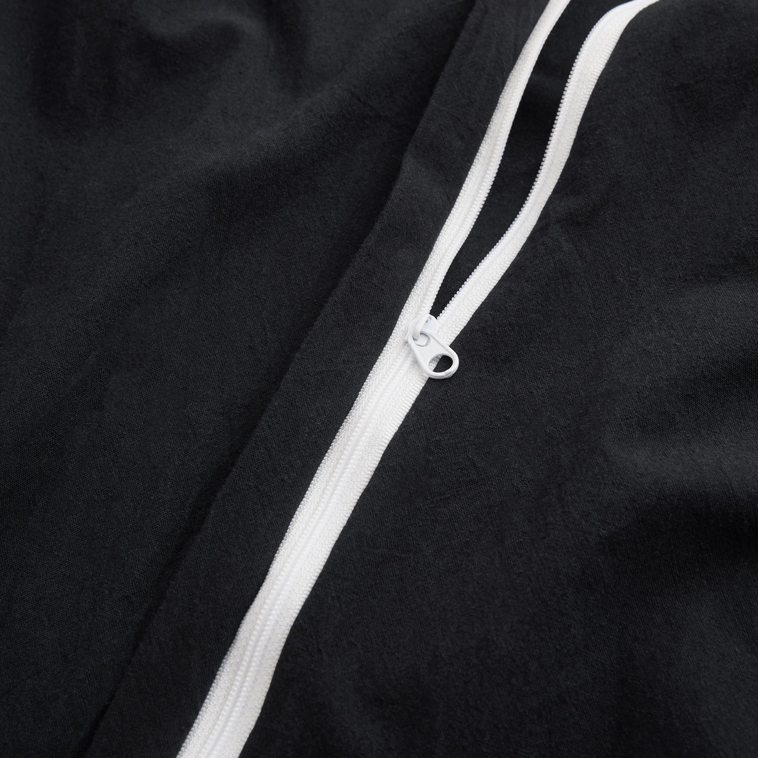 Lovque Black Duvet Cover Full Size, 100% Washed Cotton Linen Like Bedding Set With Zipper Closure (No Comforter), 80X90 Inches