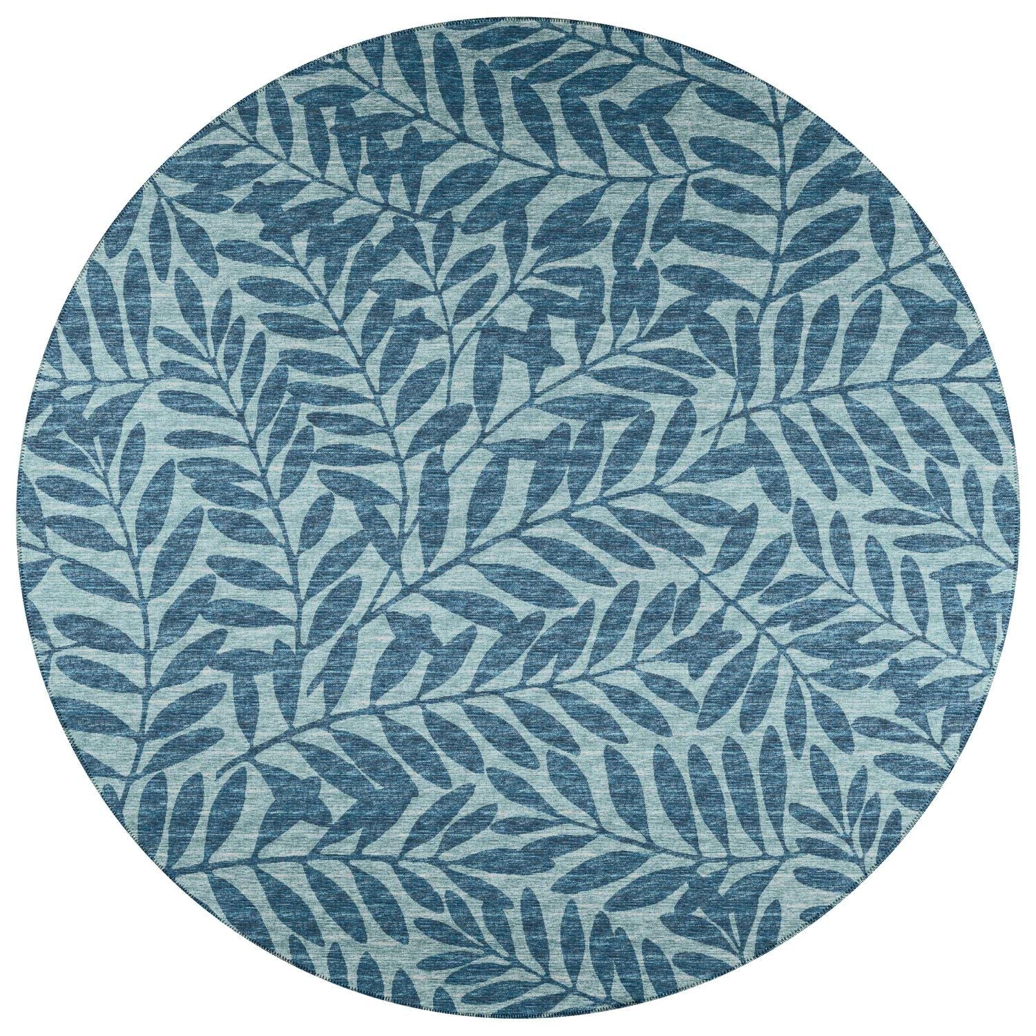 Sedona Sn5 Blue Coastal Rug Round 6' X 6'