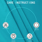 Lemomo 100% Blackout Curtains 52 X 84 Inch/Teal Curtains 2 Panels With Black Lining Room Darkening Thermal Insulated Bedroom Cur