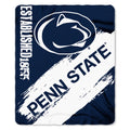 Northwest NCAA Penn State University Nittany Lions Fleece Painted Blanket, 50 x 60, Team Colors, One Size