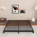 Cieemine 5 Inch Low Bed Frame Full, Heavy Duty Full Size Bed Frame Low Profile, No Box Spring Needed, Easy Assembly, Noise Free,