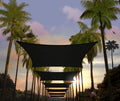 Amgo Custom Size 7' X 10' Black Rectangle Square Sun Shade Sail Upf50+ Agtapr1216, Order To Make Canopy Awning, 95% Uv Blockage,