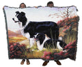 Pure Country Weavers Border Collie Blanket By Robert May - Gift For Dog Lovers - Tapestry Throw Woven From Cotton - Made In The