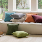 Home Brilliant 20X20 Pillow Cover Linen Decorative Throw Pillow For Bed, Couch, Sofa, Living Room, 1 Pc, 20 X 20 Inch, Ash Grey