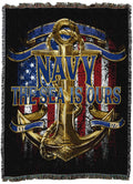 Pure Country Weavers Pcw - Us Navy The Sea Is Ours Xl Blanket - Gift Military Tapestry Throw Woven From Cotton - Made In The Usa