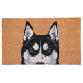 Calloway Mills Black Siberian Husky Doormat (17' X 29')
