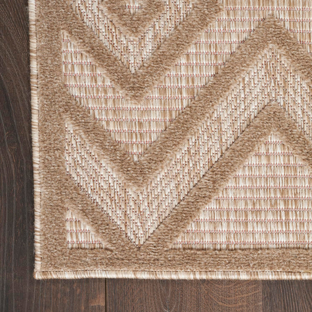 Nourison Versatile Indoor/Outdoor Natural Beige 8' X 10' Area Rug, Easy Cleaning, Non Shedding, Bed Room, Living Room, Dining Room, Deck, Backyard, Patio, High Traffic Area (8X10)