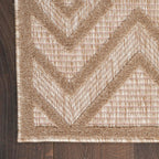 Nourison Versatile Indoor/Outdoor Natural Beige 8' X 10' Area Rug, Easy Cleaning, Non Shedding, Bed Room, Living Room, Dining Room, Deck, Backyard, Patio, High Traffic Area (8X10)