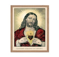 Poster Master Classic Religious Poster - Vintage Spiritual Print - Gift for Artist, Friend - Sacred Heart Of Jesus, Holy, Biblic