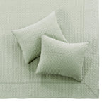 Levtex Home - Cross Stitch Desert Sage Bedspread Set - Full Quilted Bedspread And Two Standard Shams - Cross Stitch Pattern - Be