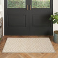 Nourison Versatile Modern Indoor/Outdoor Cream 2 x 4 Area Rug, Easy Clean, Non Shedding, Bed Room, Living Room, Dining Room, B