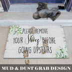 Luvadian Please Remove Your Shoes Doormat - Shoes Off Doormat, Take Off Your Shoes Door Mat, Funny Welcome Mats For Front Door,